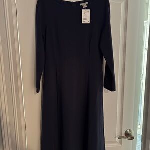 Elegant Navy Blue Women's Dress